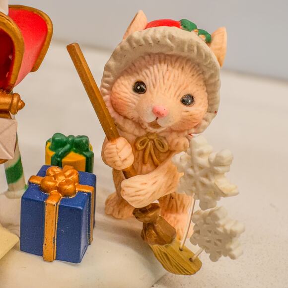 Vintage Mistletoe Magic, Mouse and Mailbox -Letters to Santa, Holiday Ornament - Picture 8 of 10